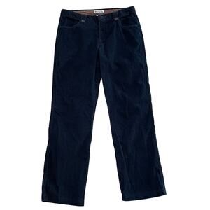 Columbia Sportswear Mid Rise Straight Leg Black Corduroy Pants, Size 10